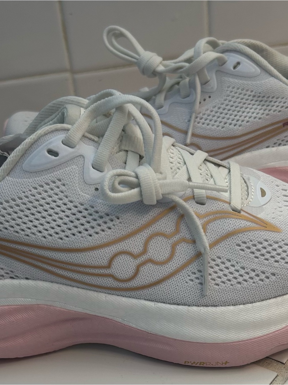 Saucony Ride 19 White Silk Women’s Running Shoes